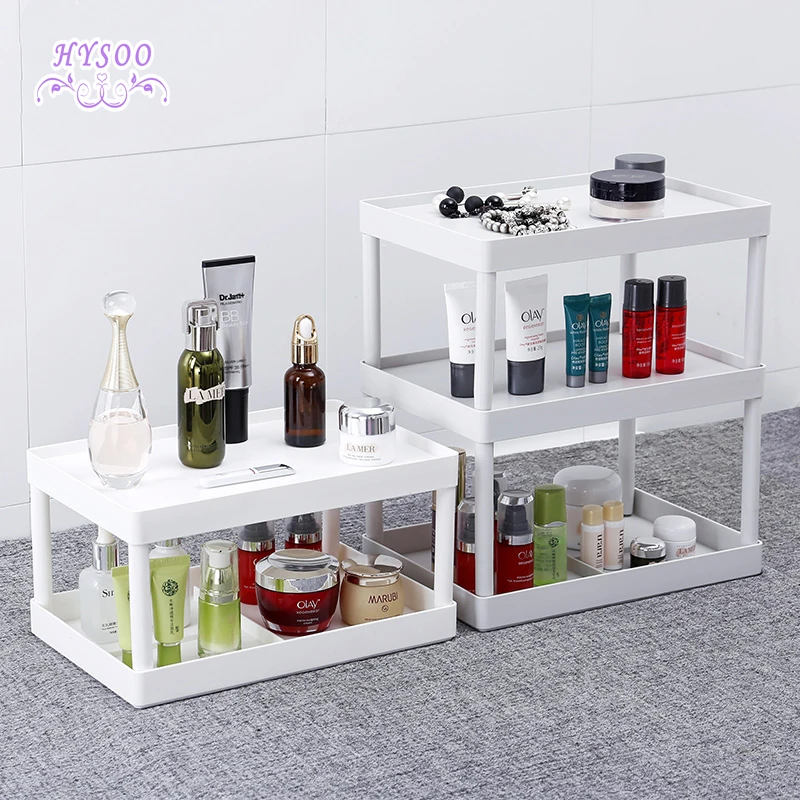Multilayer Desktop Storage Shelf Plastic Desk Shelf Kitchen Shelf