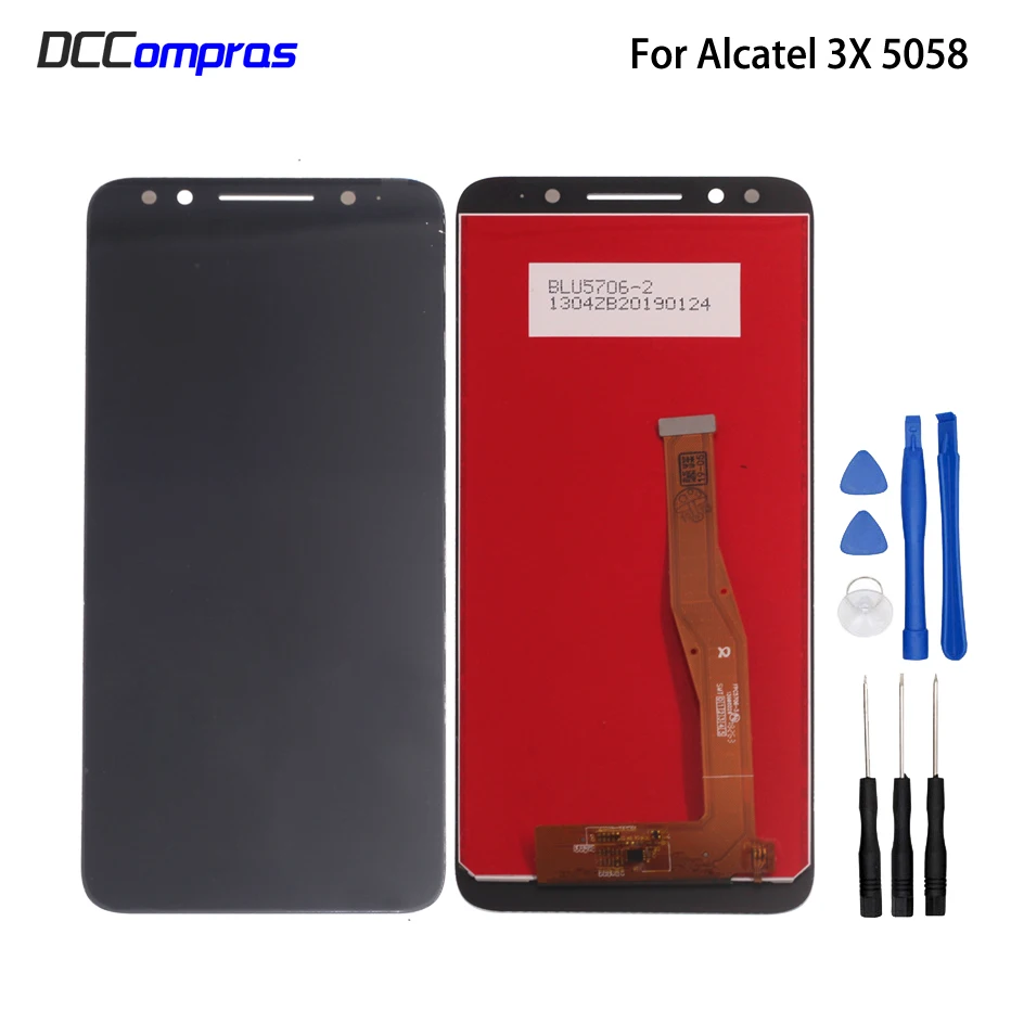 ЖК дисплей для Alcatel 3X 5058i 5058y 5058 сенсорный экран в сборе сменная панель телефона