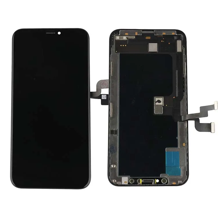 

2pcs AAA+++ TIANMA LCD for iphone XS lcd display screen free tempered glass 2pcs