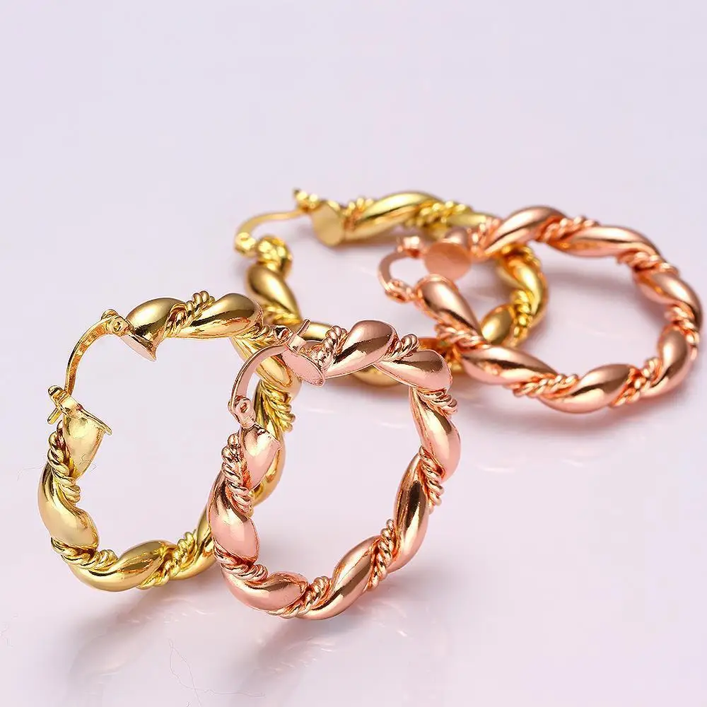 

Trendy Gold Color Large Round Wide Creole Hoop Earrings Casual Piercing Women Jewelry Cincin Hadiah Anting Untuk Wanita Bijoux