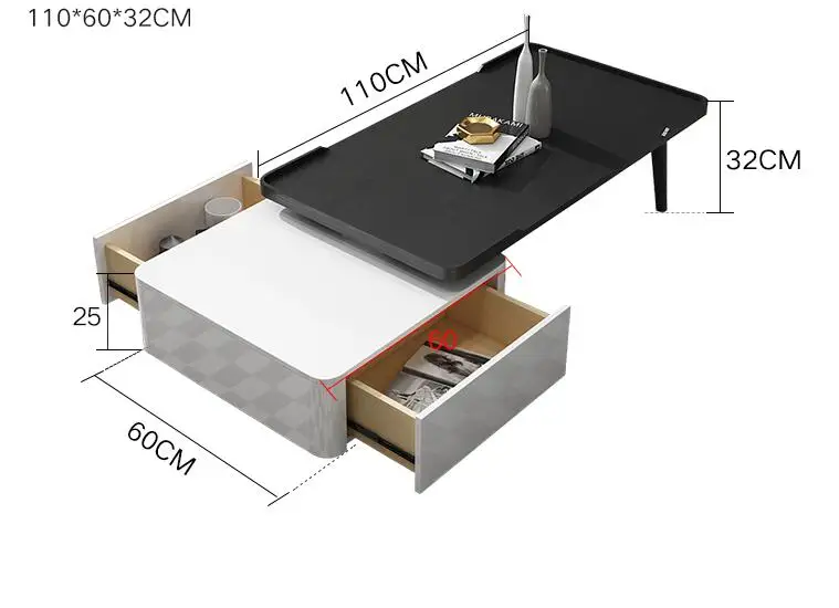 Современный комбинированный чайный столик итальянский простой квадратный высокий и низкий чайный столик Современная краска гостиная маленький стол маленькая квартира