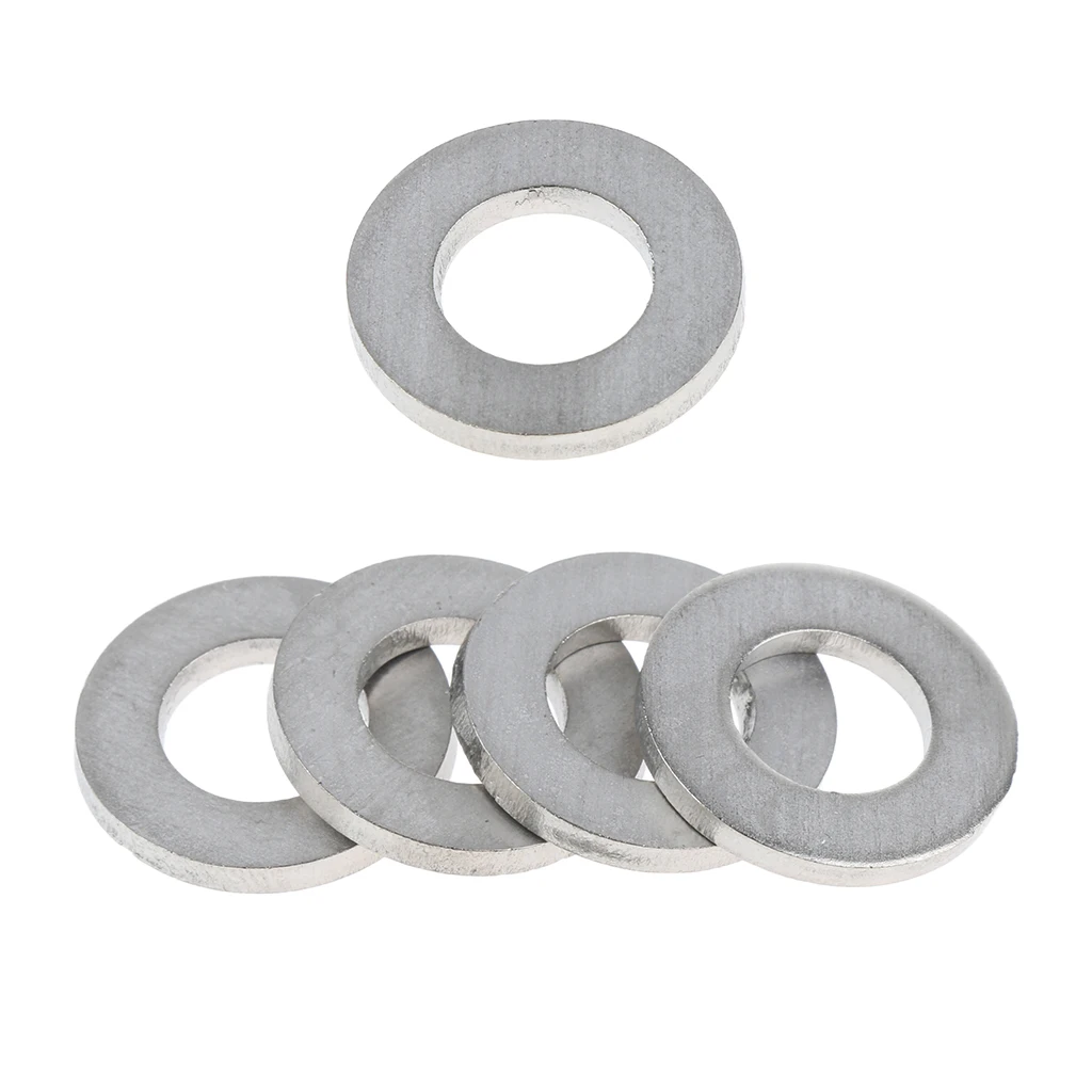 5 Pieces/lot M10 Titanium Alloy Flat Washer Gasket Plain Washer for Screws Bolt