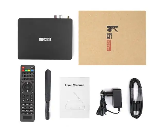 

MECOOL K6 5pcs DVB S2-T2-C TV Box Android 7.0 2GB RAM 16GB ROM 2.4G&5G WiFi set top box 100Mbps 4K smart box VP9 BT4.1