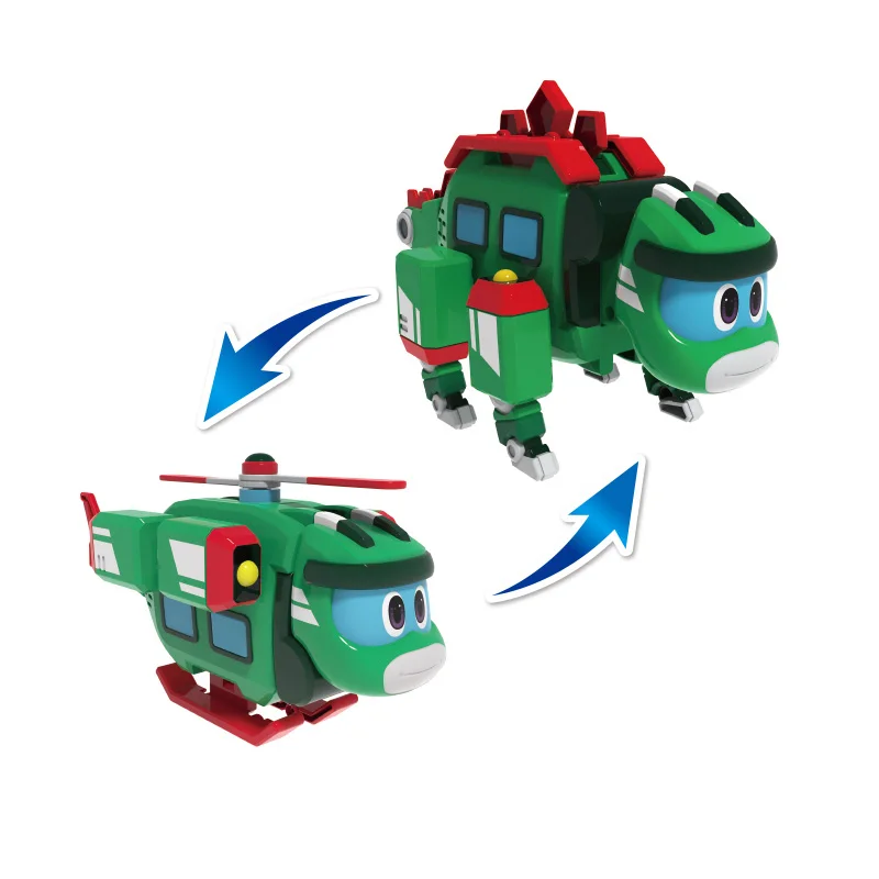 Новейший ABS мин деформация Gogo динозавры Рекс трансформация автомобиль самолет моторная лодка кран Gogo динозавр исследователи игрушки - Цвет: No box Storm