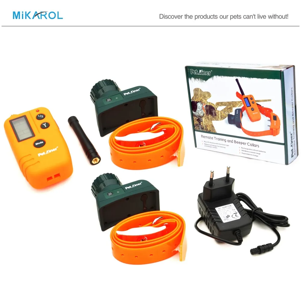 LCD Electric Dog Hunting Collar Beeper Waterproof Dog Hunter Training