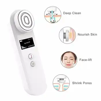RF EMS Vibration Machine Radio Frequency Wrinkle Removal RF Skin Tightening Face Lifting EMS Vibration Face Body Beauty Massager