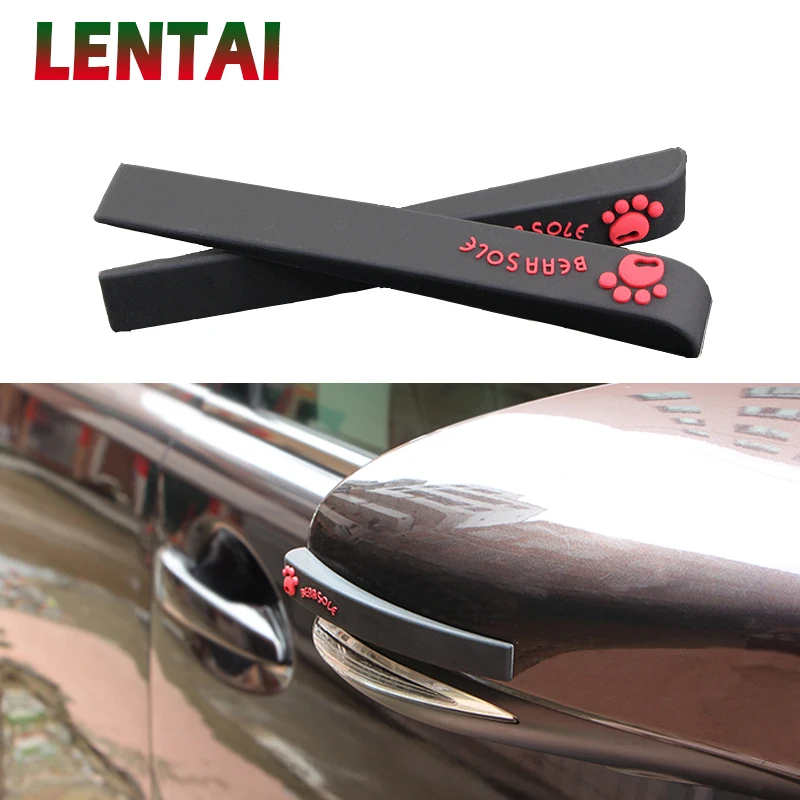 

OVERE 6Pcs Car door Protect stickers Auto mirror Anti-scratch For Fiat VW Polo Golf MK4 4 5 6 MK7 Touran T5 Bora Skoda Rapid