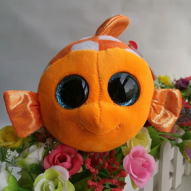 sami fish TY BEANIE BOOS 1PC 15CM Plush Toys Stuffed animals children