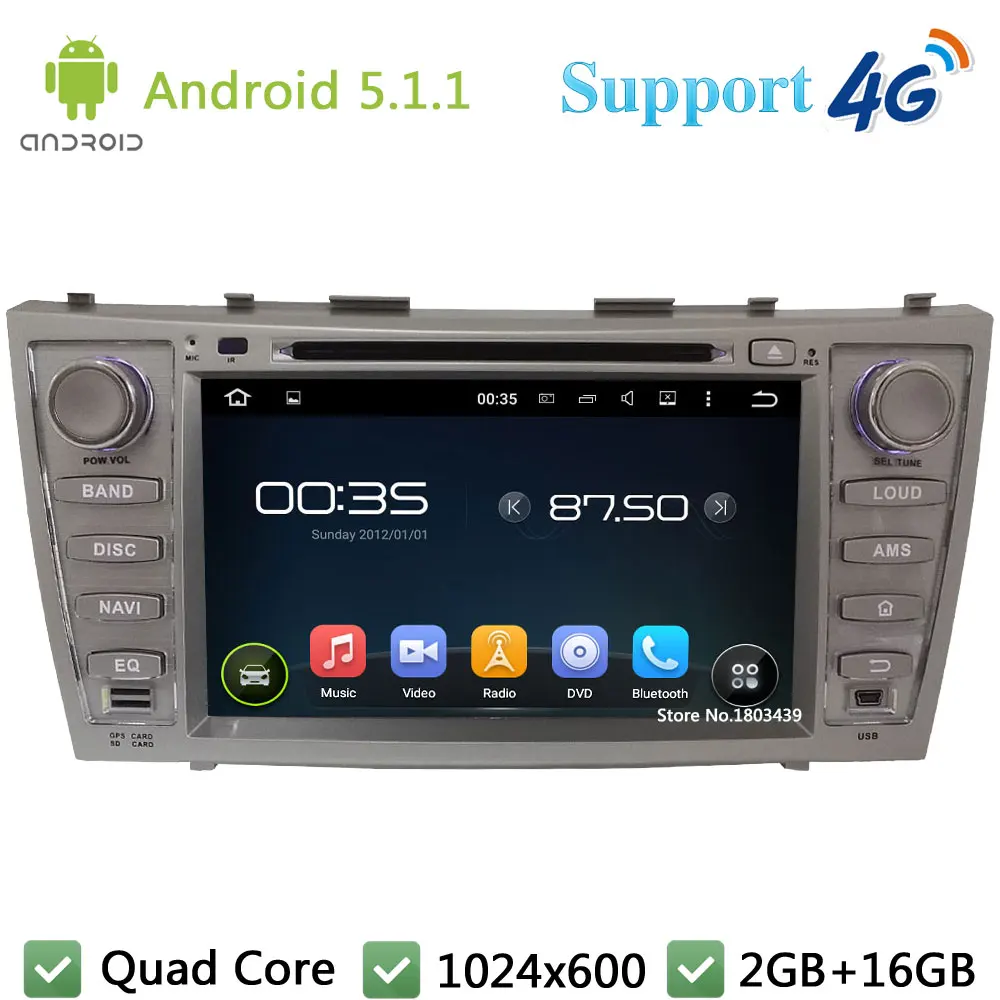 Quad Core 1024 600 8 Android 5 1 1 Car DVD multimedia Player font b Radio