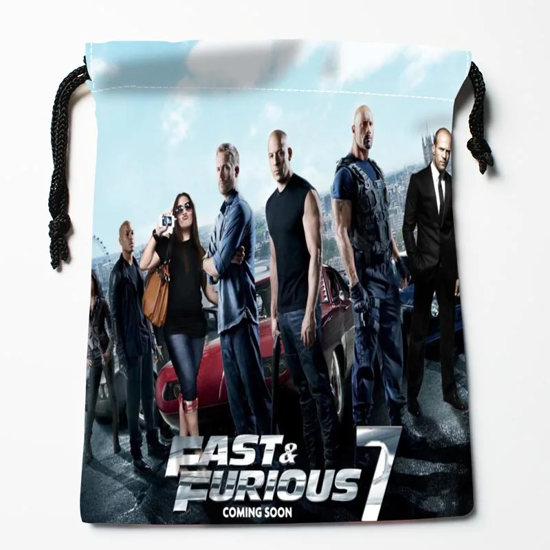 Best Fast Furious font b Drawstring b font font b Bags b font Custom Storage Printed