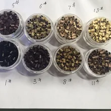 5000 шт Прямые медное микро-кольцо 322838 мм мини-замки кольцо коричневые медные бусины-трубки микро соединительные кольца выстроились для наращивания волос