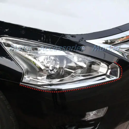 

New Chrome Front Headlight Cover Trim Eyelid For Nissan Altima 2013 2014 2015