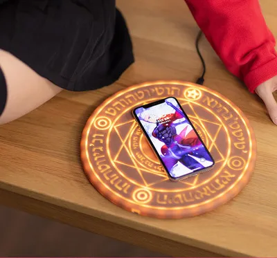Magic array mobile phone wireless charger creative quick charging 10W with audio personality lighting wireless charging