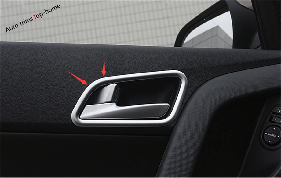 

For Hyundai Creta IX25 2015 2016 2017 ABS Inner Car Door Handle Bowl Decoration Cover Sticker Trim 4 Pcs