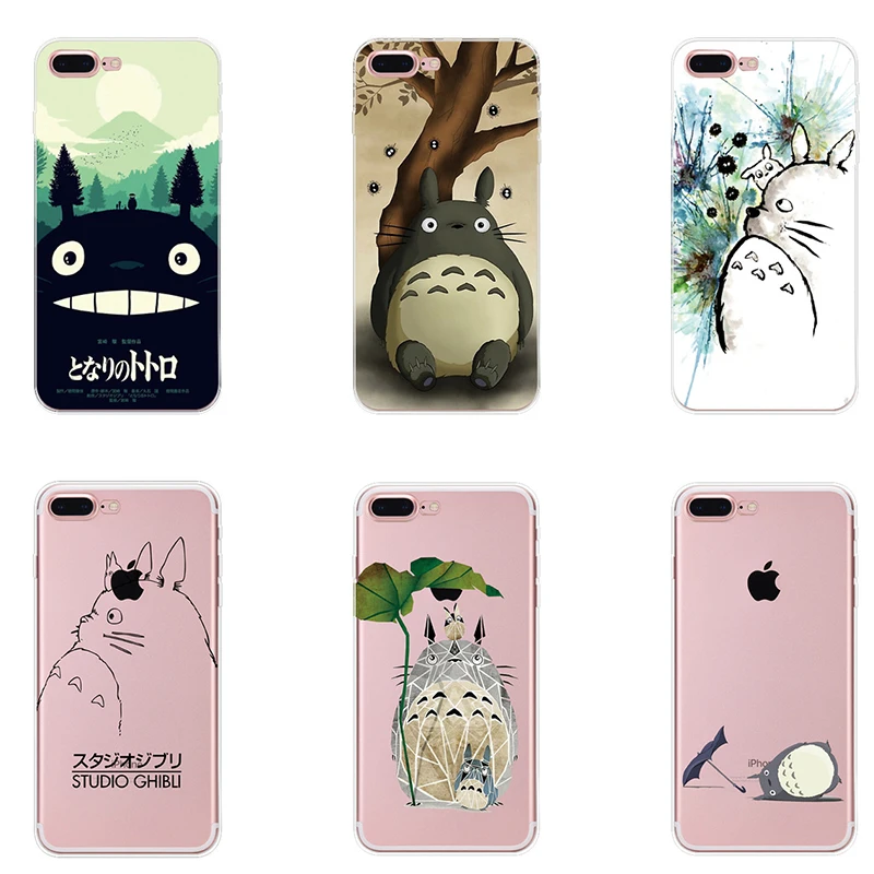Для IPhone X 7 7Plus 6 6S 6Plus 5 5S 8 8Plus МИЛЫЙ Тоторо унесенный в спираль аниме Ghibli Миядзаки