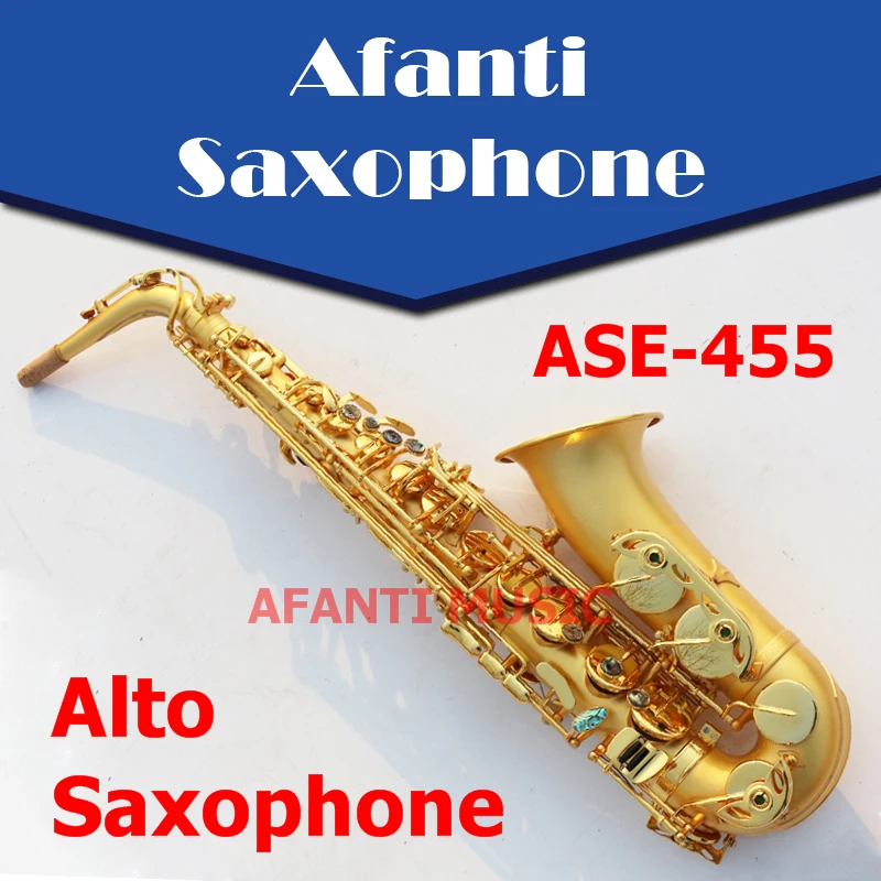 Afanti музыка Eb Тон/золото Alto Саксофоны(ase-455