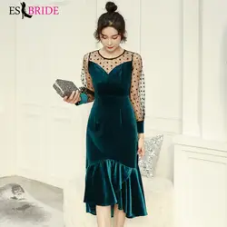 Vestidos de fiesta noche вечерние платья 2019 элегантный платье русалки de Soiree кружевные платья в официальном стиле Платье трапециевидного силуэта de Soiree