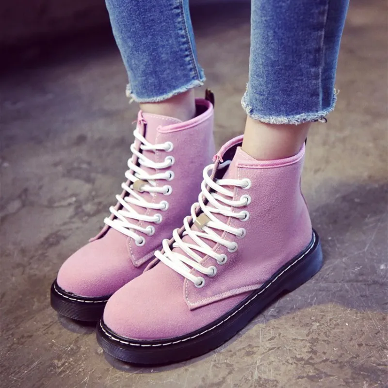 COOTELILI Winter Boots Women Ankle Boots Female Fashion Suede Leather Platform Woman Shoes Plus Size Shoes For Women 35-40 (3)