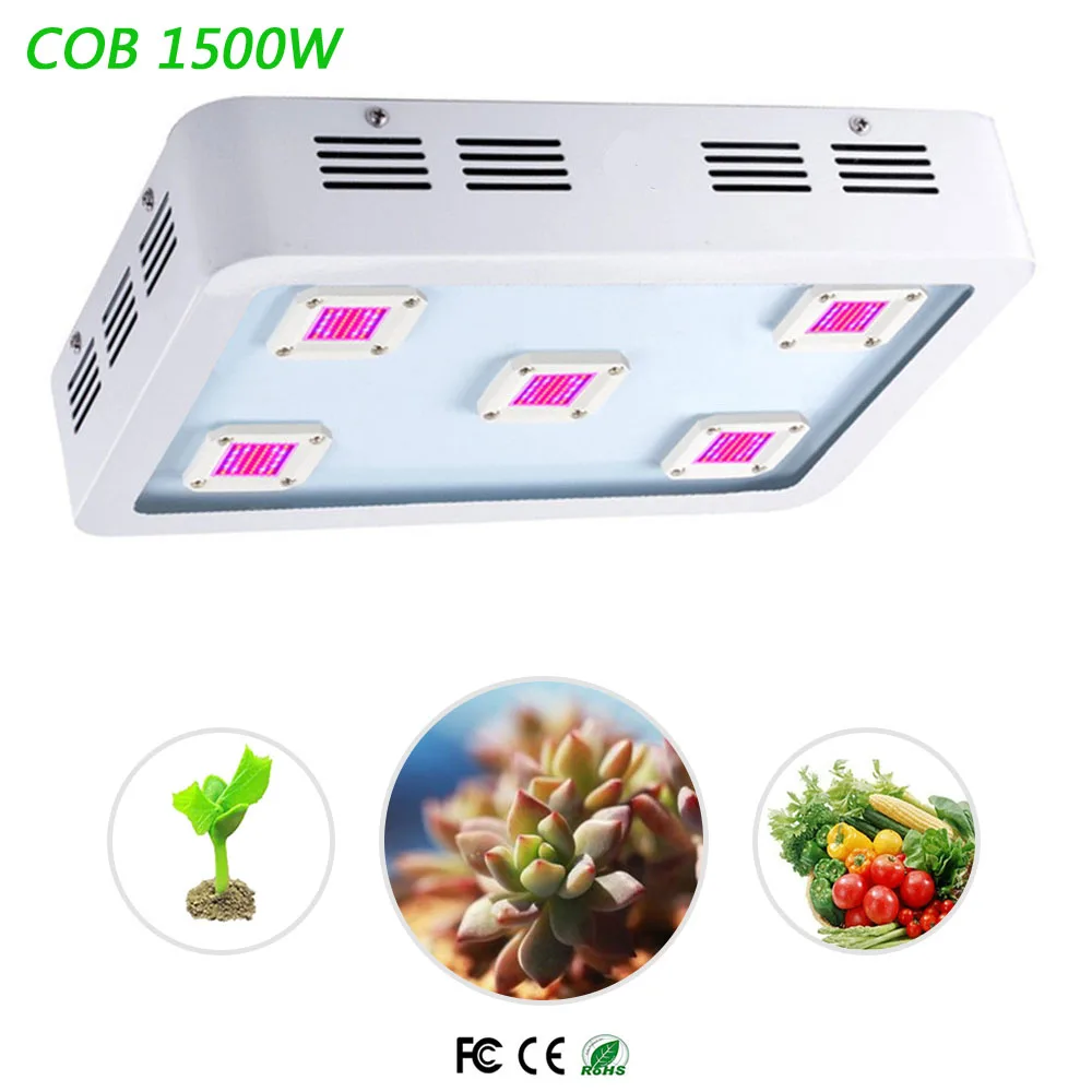 

HOLLKI 2018 1500W LED Grow Light High PAR Vaule Full Spectrum COB Chips for Indoor Medical Plants Grow Ved and Bloom High Yield