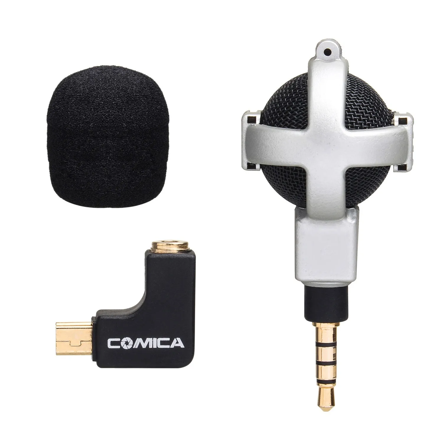COMICA CVM VG05 шариковая стерео видео микрофон интервью для камер GoPro Hero 3/3 +/4