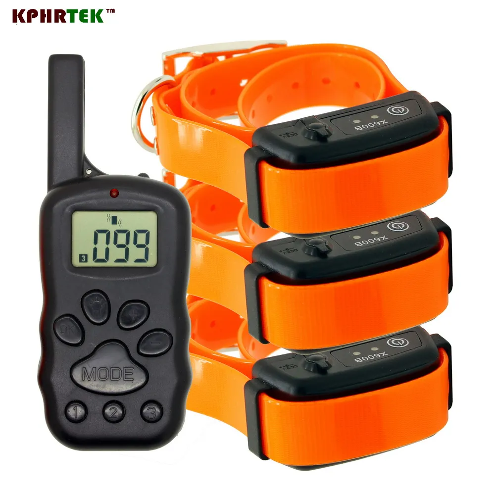 Electronic Rechargeable Waterproof LCD 100LV Level Pet Dog Training