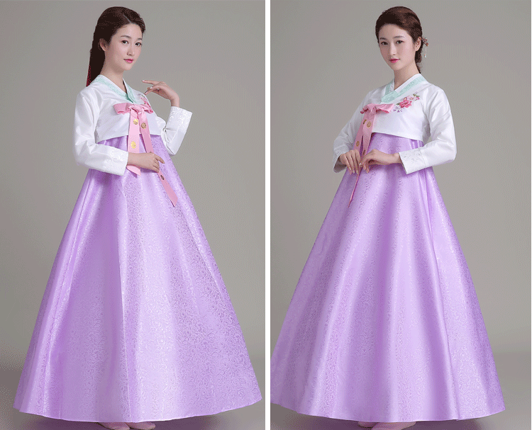 Новинка года женский элегантный корейский традиционный костюм танец меньшинств представление одежда женский ханбок суд платье принцессы