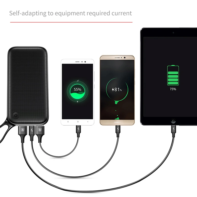 Baseus Power Bank 20000mah Quick Charge 3.0 Power Bank Portable Dual USB Mobile Phone Charger Powerbank For iPhone X 8 Samsung