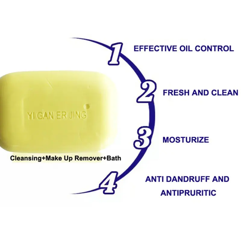 Мыло для личной гигиены кожи и тела Красота здоровый Антибактериальный уход обезжиривание псориаз экзема сульсеновое мыло