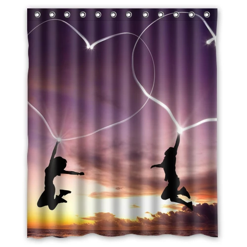 Popular Valentine Shower Curtains-Buy Cheap Valentine Shower Valentines Day Lover Hearts Customized Design Curtain Sale Fabric Bathroom Waterproof Shower Curtains 48x72, 60x72 - Popular Valentine Shower Curtains-Buy Cheap Valentine Shower