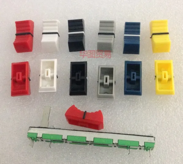 Per Yamaha Sound Art Behringer Mixer Pusher Potenziometro Push Cap Dritto Scorrevole Manopole Cap 4 Millimetri