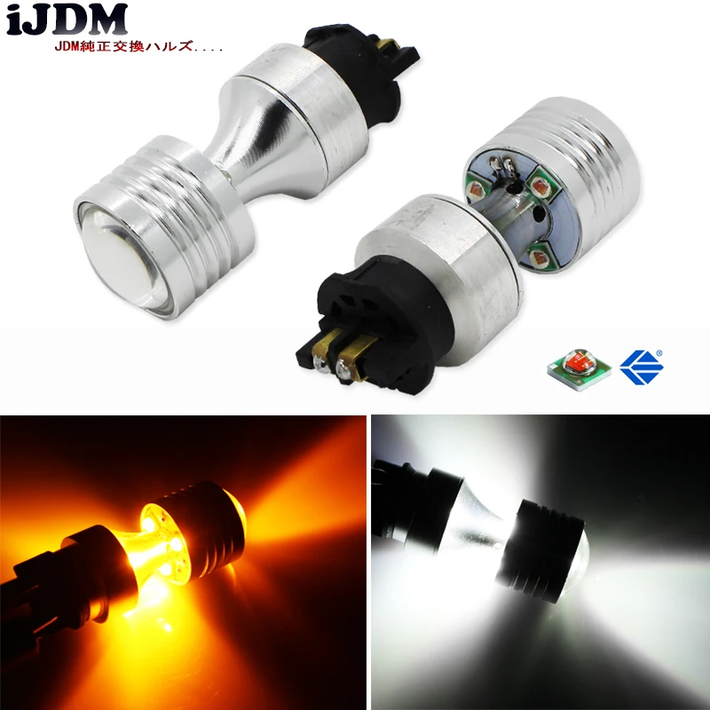 2pcs Amber Error Free PWY24W PW24W XP E LED Bulbs For Audi A3 A4 A5 Q3
