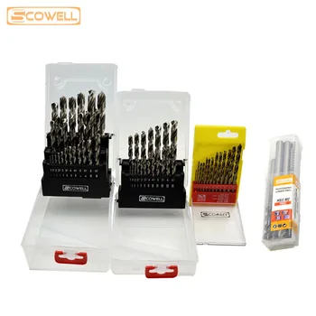 

30% Off HSS Twist drill bit sets HSS DIN338 fully ground Jobber drill bits 13PCS Kit,19PCS Kit 25PCS Kit Cobalt Drill Bits