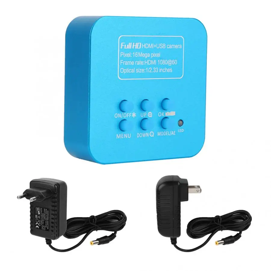 16MP 1080P HDMI USB промышленный микроскоп камера TF карта видео рекордер камера 100-240 В