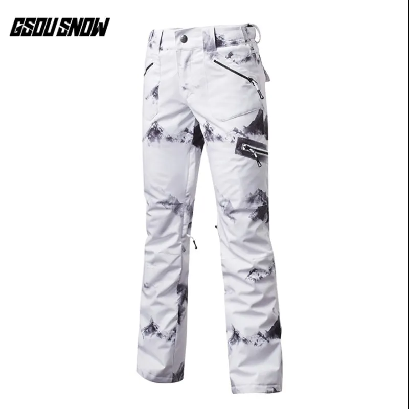 GSOU SNOW Brand Women Ski Pants Waterproof Snowboard Pants Winter
