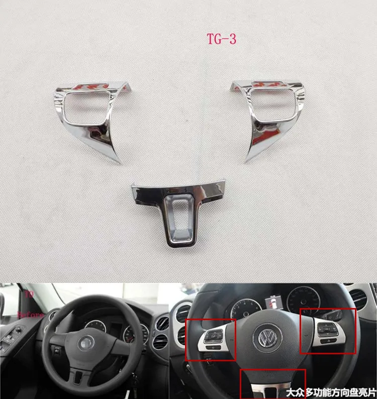 

For Car Styling For Volkswagen vw Tiguan 2010 2015 Wheeling Trim Sticker Interior Frame Decoration Car Stickers Auto Accessories