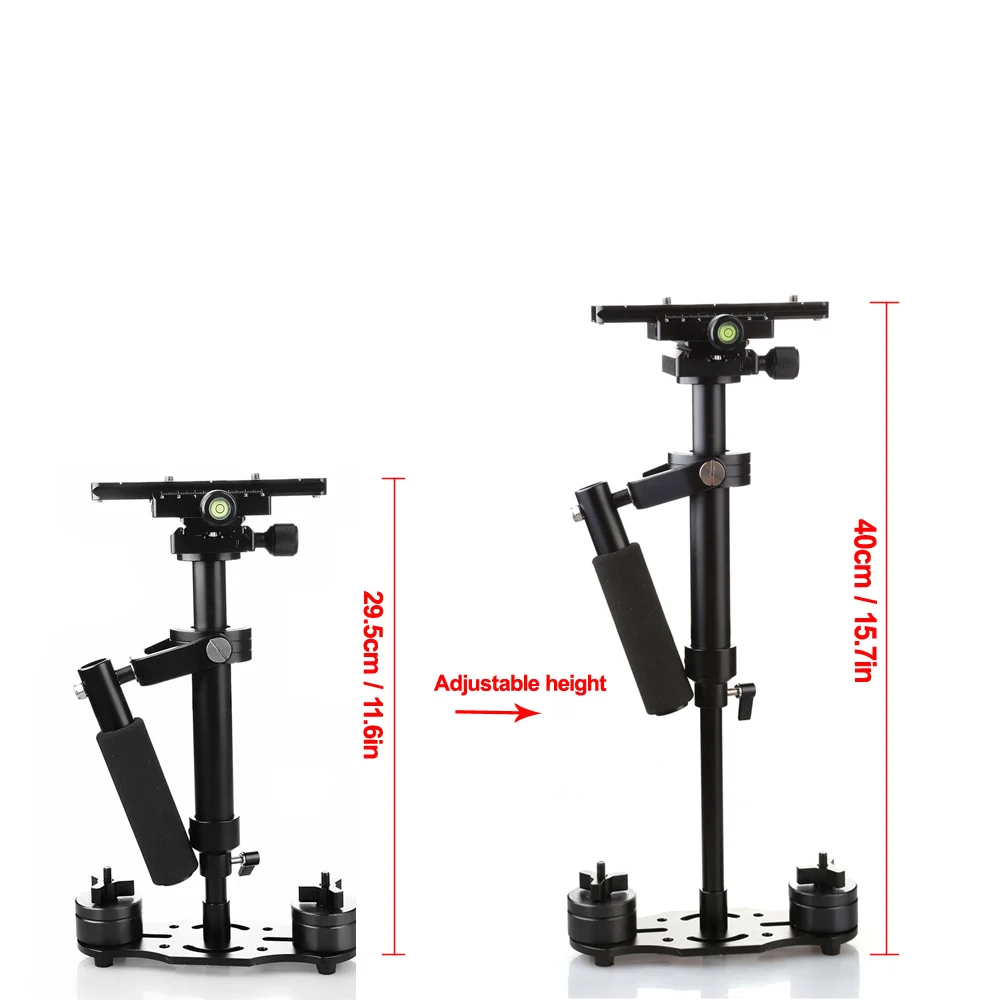 Foleto S40 40 см Ручной Стабилизатор Steadicam для качества для цифровой зеркальный фотоаппарат Canon Nikon видеокамера Камера видео DV DSLR 500D 5diii 6D 7D