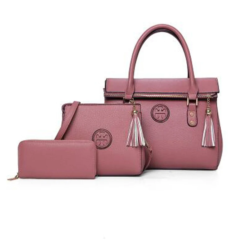 

Women Totes Shoulder Luxury Bags 3 Sets Fashion Simple Solid Popular Personality Multifunction Designer Handbags High Quality