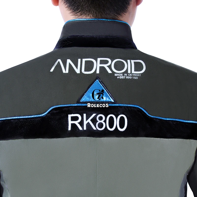 Men's ROLECOS Detroit Become Human Connor RK800 Suit Uniform Cosplay Costume, Including Jacket, Shirt, Tie - Perfect for Parties and Cosplay Events image 5