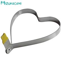 Новое сердце Форма Омлет абразивы любовь омлет кольцо из нержавеющей стали DIY кухонные принадлежности для выпечки семейные предметы первой необходимости MS-00093