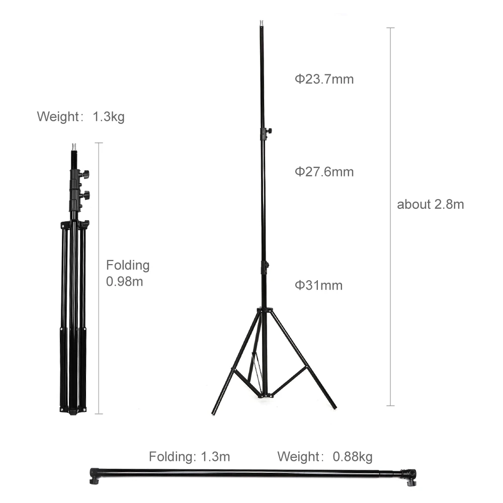 Профессиональная фотосъемка 2,8 м* 3 м фоновая подставка фоновая Поддержка система с сумкой для переноски+ DHL