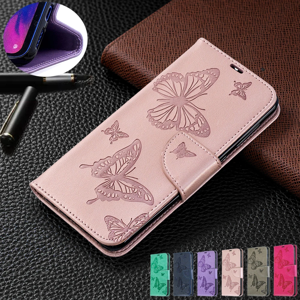 

for Funda iPhone XS Max iPhone 7 Case Cover Butterfly Embossed Solid Color for funda iPhone 6 6s 7 8 Plus XR XS Max Phone Case