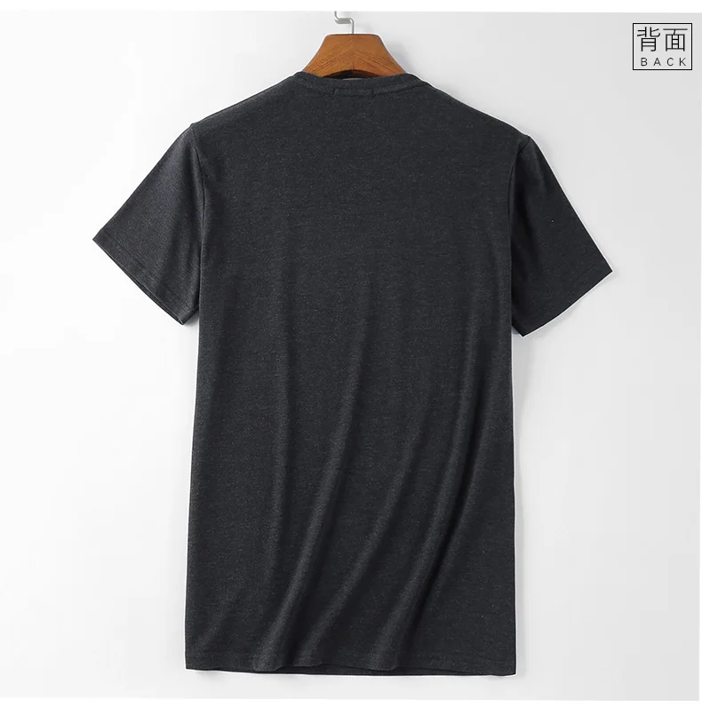 Hot Sale New spring summer high-elastic cotton t-shirts men's short sleeve o neck tight t shirt Fitness Tracksuit Underwear T-Shirt Men (9)