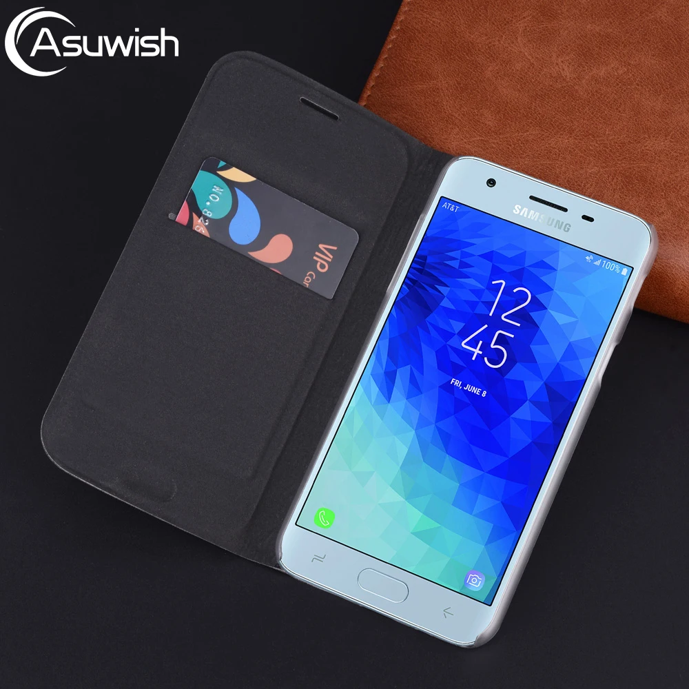 

Flip Leather Cover Phone Case For Samsung Galaxy J3 J4 J6 J7 J8 2018 J 3 4 6 7 8 SM J400 J400F J600 J810 Wallet Case Card Holder
