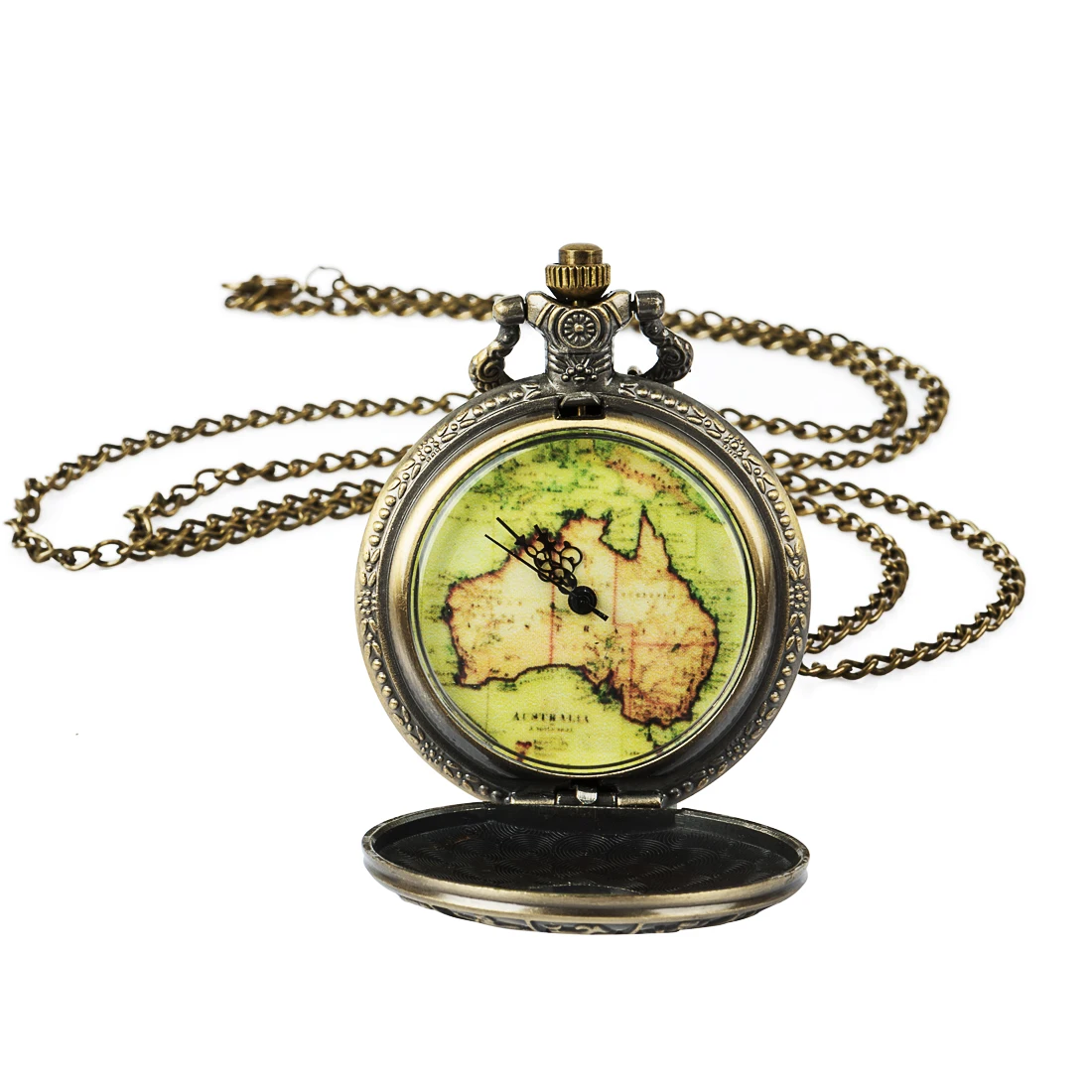 

Roman Numerals Quartz Necklace Pocket Watch Vintage Bronze Pocket Fob Watches Chain Men Women Clock