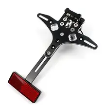 CNC Алюминиевый Регулируемый Кронштейн номерного знака w/светодиодный для- Yamaha FZ mt 07 FZ07 MT07