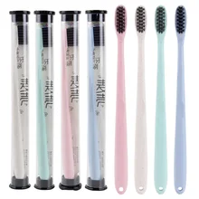 1 шт. цветная бамбуковая зубная щетка зубная паста экологическая деревянная Радужная бамбуковая зубная щетка для ухода за полостью рта мягкая щетина без коробки