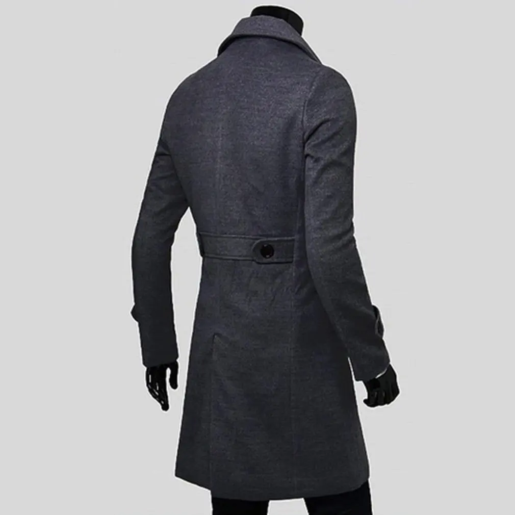 Мужское длинное пальто с отложным воротником, осенне-зимняя верхняя одежда, куртка-бомбер, большие размеры, Тренч, мужские уличные паровые пальто в стиле панк