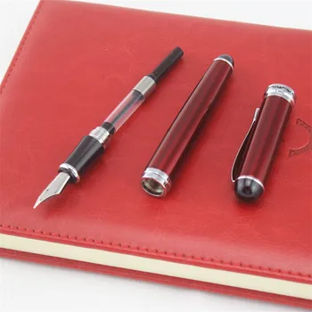 

jinhao 750 Fountain Pen Classic Silver Clip Luxury Iridium Fine Nib Gift Box Office Business Writing Pen