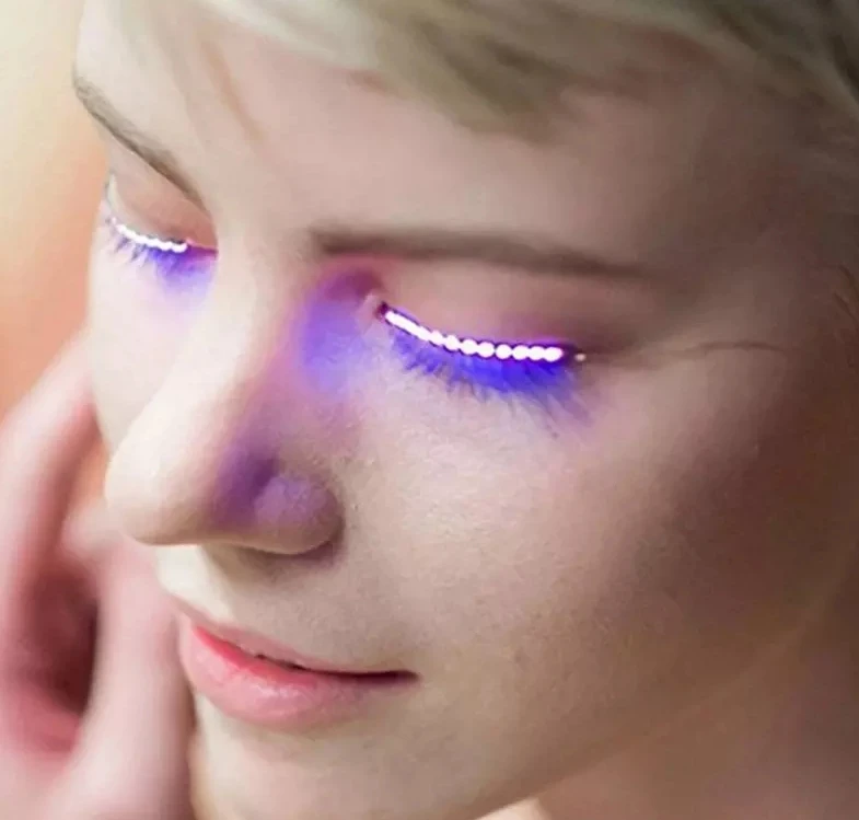 Glowing Eyes Led Eyelash Light Double Eyelid Paste Luminous
