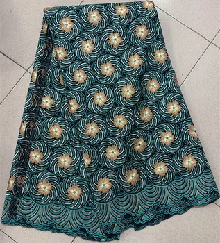 

Green swiss voile lace in switzerland latest african laces 2019 swiss dry cotton lace nigerian lace fabrics for dress PL-E98